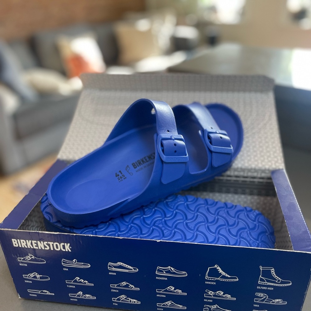 Birkenstock Arizona Eva Men’s Size 41 - Ultra Blue… NEVER WORN!